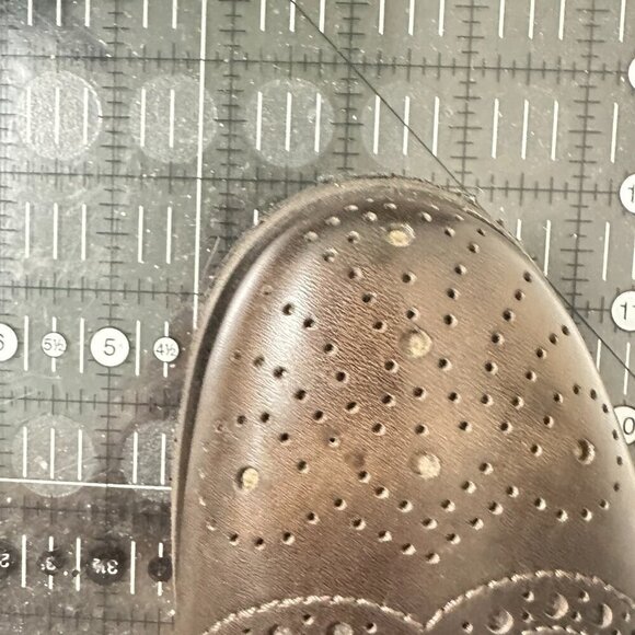 John Varvatos Men Size 9.5M Brown Distressed Leather Brogue Wingtip Derby Shoes main image 4